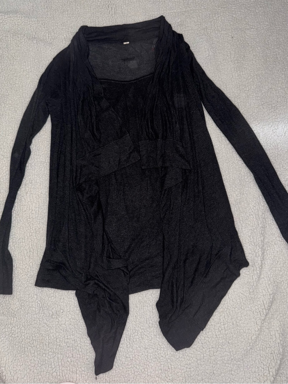 Lululemon women’s Black Lightweight Draped Cardigan
